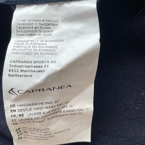 Capranea Bella Tola midlayer jacket, Navy Size 42/12 Like new! - Picture 8 of 9